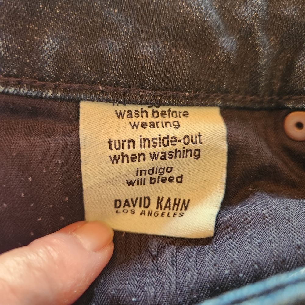 David Kahn Los Angeles Dark Wash Nikki Ankle Zip Jeans Size 30 Mid-Rise Skinny - Picture 10 of 14
